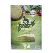  日本北海道抹茶紅豆味千層蛋糕 (4件)