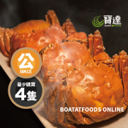 北海道石狩川大閘蟹(大公) *[5.0-6.0両]* -(1隻)-10月28或之前 送貨/自取